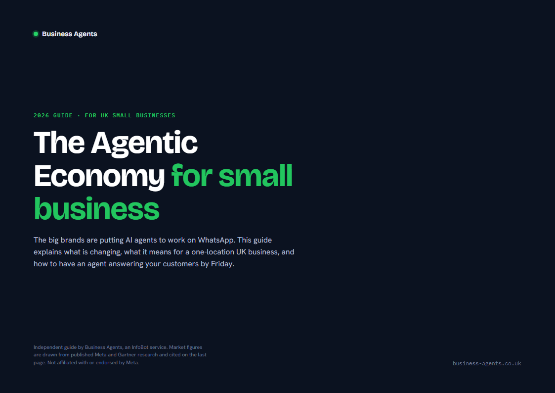 The Agentic Economy for small business guide cover